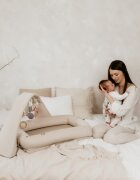 Nor Pufos Baby Nest modular cu arcada de jucarii 3 in 1 Sand Sleepee