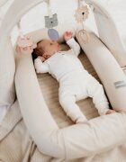 Nor Pufos Baby nest modular cu arcada de jucarii 3in1 gri Sleepee