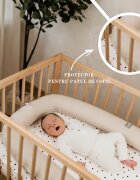 Nor Pufos Baby nest modular cu arcada de jucarii 3in1 pink Sleepee