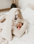 Nor Pufos Baby nest modular cu arcada de jucarii si aparat sunete 4in1 Sand Sleepee