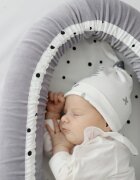 Nor Pufos Baby nest velvet premium Royal Baby gri Sleepee
