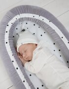 Nor Pufos Baby nest velvet premium Royal Baby gri Sleepee