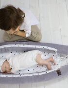 Nor Pufos Baby nest velvet premium Royal Baby gri Sleepee