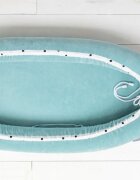 Nor Pufos Baby Nest velvet premium Royal Baby ocean mint Sleepee