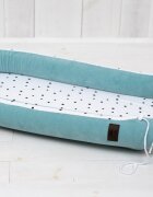 Nor Pufos Baby Nest velvet premium Royal Baby ocean mint Sleepee