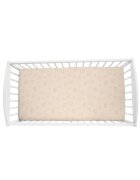Nor Pufos Cearceaf din bumbac pentru patut 120x60 cm Animale de Epoca Cream