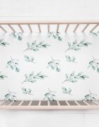Nor Pufos Cearsaf din bumbac cu elastic pentru patut 140 x 70 Eucalipt Sleepee