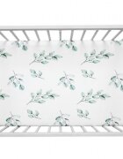 Nor Pufos Cearsaf din bumbac cu elastic pentru patut 140 x 70 Eucalipt Sleepee