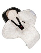 Nor Pufos Paturica universala pentru scoica auto Sleepee din bumbac Bamboo Beige 3 Tog