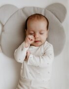 Nor Pufos Perna plata pentru copii Nature Sleepee cu urechi simpatice din bumbac