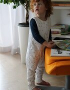 Nor Pufos Sac de dormit cu 2 fete cu picioare 3-5 ani Dots 25 Tog