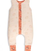 Nor Pufos Sac de dormit cu 2 fete din bumbac cu picioare 6-12 luni Animale de Epoca AriciCream Sleepee 2.5 Tog