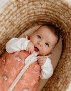 Nor Pufos Sac de dormit din bumbac 0-4 luni Newborn Animale de Epoca Almond Sleepee