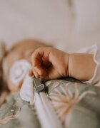 Nor Pufos Sac de dormit din bumbac 0-4 luni Newborn Boho Green Sleepee 25 tog