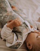 Nor Pufos Sac de dormit din bumbac 0-4 luni Newborn Boho Green Sleepee 25 tog
