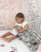 Nor Pufos Sac de dormit din bumbac 0-4 luni Newborn Eucalipt Sleepee 25 tog