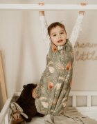 Nor Pufos Sac de dormit din bumbac 3-4 ani Boho Green Sleepee 2.5 tog