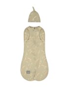 Nor Pufos Saculet din bumbac Swaddle pentru infasat + caciulita Second Step Meadow Sleepee