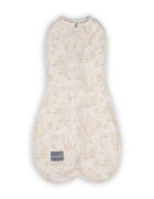 Nor Pufos Saculet din bumbac Swaddle pentru infasat nou nascut + caciulita First Step Bamboo
