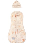 Nor Pufos Saculet swaddle pemtru infasat nou nascut + caciulita First Step Boho Sand Sleepee
