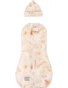 Nor Pufos Saculet swaddle pemtru infasat nou nascut + caciulita First Step Boho Sand Sleepee