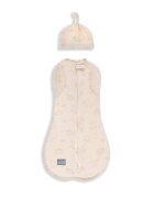 Nor Pufos Saculet Swaddle pentru infasat + caciulita Second Step Animale de Epoca Cream Sleepee