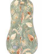 Nor Pufos Saculet swaddle pentru infasat + caciulita Second Step Boho Green Sleepee