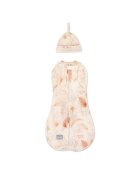 Nor Pufos Saculet swaddle pentru infasat + caciulita Second Step Boho Sand 0.2 Tog Sleepee