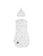 Nor Pufos Saculet Swaddle pentru infasat + caciulita Second Step Dots 0.2 Tog Sleepee