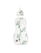 Nor Pufos Saculet Swaddle pentru infasat + caciulita Second Step Eucalipt Sleepee