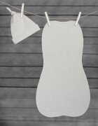 Nor Pufos Saculet swaddle pentru infasat din bumbac + caciulita Second Step bej Sleepee