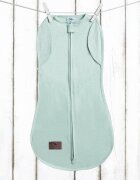 Nor Pufos Saculet swaddle pentru infasat din bumbac + caciulita Second Step menta Sleepee