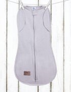 Nor Pufos Saculet swaddle pentru infasat din bumbac + caciulita Second Step roz Sleepee