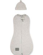 Nor Pufos Saculet swaddle pentru infasat nou nascut + caciulita First Step bej Sleepee