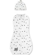Nor Pufos Saculet Swaddle pentru infasat Nou Nascut + caciulita First Step Dots 0.2 Tog Sleepee