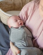 Nor Pufos Saculet Swaddle pentru infasat nou nascut + caciulita First Step Eucalipt Sleepee