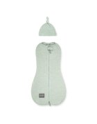 Nor Pufos Saculet swaddle pentru infasat nou nascut + caciulita First Step Menta Sleepee
