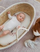 Nor Pufos Set 2 cearsafuri cu elastic pentru landoucosulet bebe Animale Epoca Almond Cream Sleepee