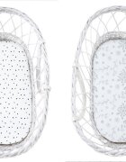 Nor Pufos Set 2 cearsafuri cu elastic pentru landoucosulet bebe BloomPuncte Sleepee