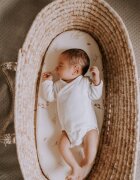 Nor Pufos Set 2 cearsafuri cu elastic pentru landoucosulet bebe Boho GreenBoho Botanic Sleepee