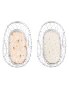Nor Pufos Set 2 cearsafuri cu elastic pentru landoucosulet bebe Boho SandBoho Botanic Sleepee