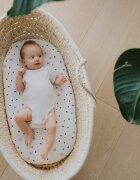 Nor Pufos Set 2 cearsafuri cu elastic pentru landoucosulet bebe Dots Sleepee