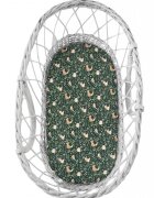 Nor Pufos Set 2 cearsafuri cu elastic pentru landoucosulet bebe Green ForestGri Sleepee
