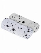 Nor Pufos Set 2 scutece muselina Bambus GriAlbastru 75x75 cm Sleepee