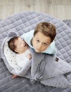 Nor Pufos Wrap cu urechi Babyhorn pentru nou nascut Royal Baby Gri Sleepee