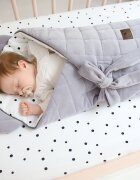 Nor Pufos Wrap cu urechi Babyhorn pentru nou nascut Royal Baby Gri Sleepee