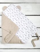Nor Pufos Wrap cu urechi Babyhorn pentru nou nascut Royal Baby Sand Sleepee