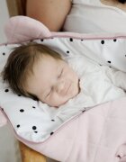 Nor Pufos Wrap cu urechi Babyhorn pentru nou nascut Royal Baby Sand Sleepee