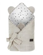 Nor Pufos Wrap cu urechi Babyhorn pentru nou nascut Royal Baby Sand Sleepee