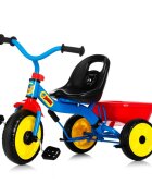 Nordic Hoj Tricicleta pentru copii Bamse cu maner scaun reglabil in 4 pozitii roti solide Eva si functie Free-wheel